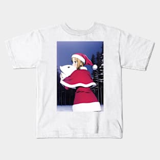 Santa Girl Kids T-Shirt
